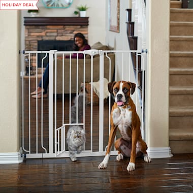 You Me Extra Tall Walk Thru Pet Gate 29 50 W X 41 H Petco