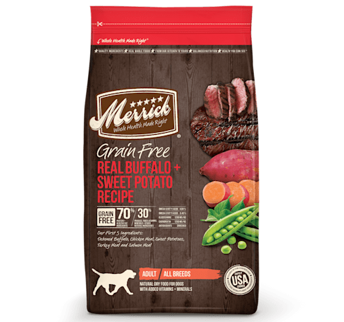 Merrick Buffalo & Sweet Potato Recipe