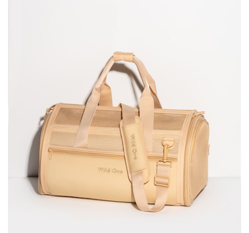 Wild One Tan TSA Travel Carrier for Dogs