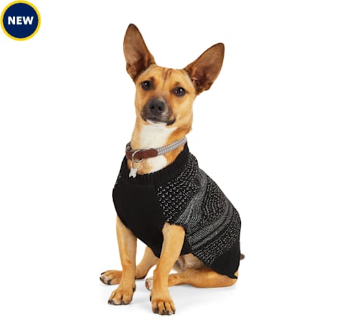Reddy Black Reflective Dog Sweater