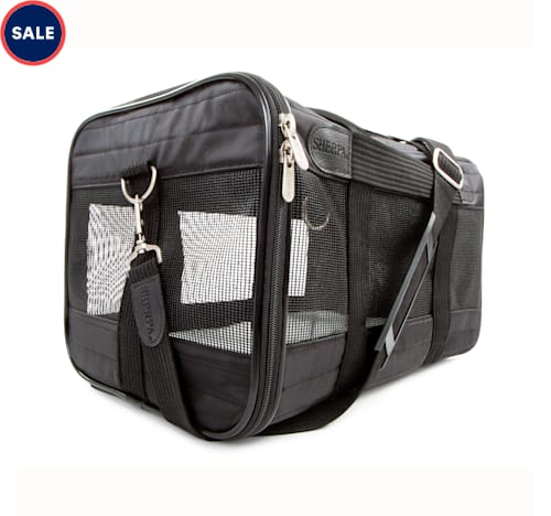 Sherpa Black Original Deluxe Airline Approved & Guaranteed On Board Travel Pet Carrier