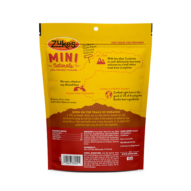 Zuke S Mini Naturals Peanut Butter Oats Recipe Dog Treats 6 Oz Petco