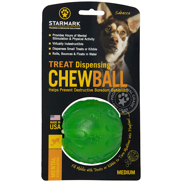 Starmark Treat Dispensing Chew Ball Dog Toy — Concord Pet Foods