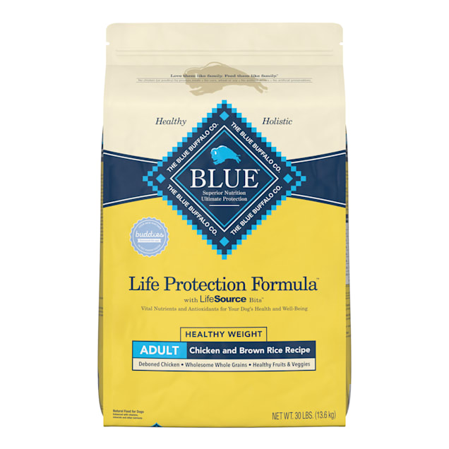 Blue Buffalo Life Protection Formula Natural Adult Healthy Weight Chicken and Brown Rice Dry Dog Food, 30 lbs. - Carousel image #1