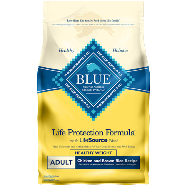 Blue Buffalo Blue Life Protection Formula Adult Healthy Weight Chicken & Brown Rice Recipe Dry Dog Food, 6 lbs. - Carousel image #1