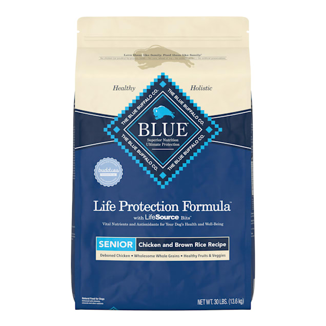 Blue Buffalo Life Protection Formula Natural Senior Chicken and Brown Rice Dry Dog Food, 30 lbs. - Carousel image #1