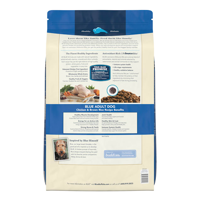Blue Buffalo Blue Life Protection Formula Adult Chicken and Brown Rice  Recipe Dry Dog Food, 30 lbs.