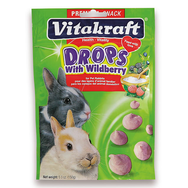 Vitakraft Drops with Wildberry Rabbit Treats, 5.3 oz. - Carousel image #1