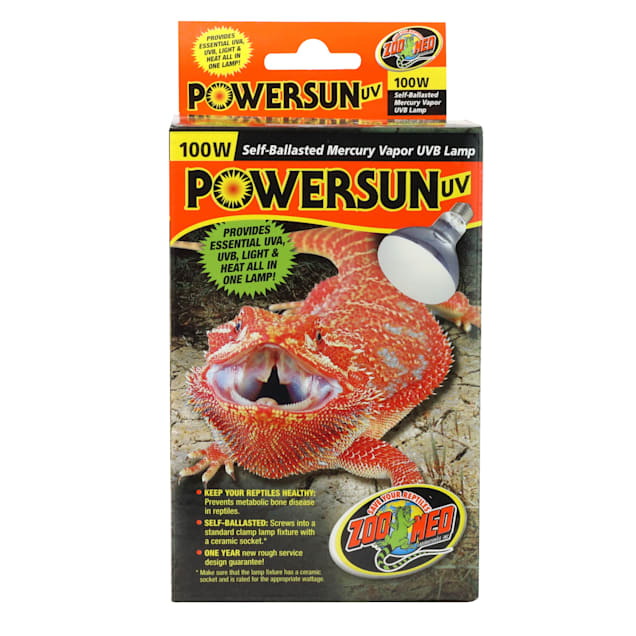 Zoo Med PowerSun UV Self-Ballasted Petco Vapor UVB Mercury Lamp 