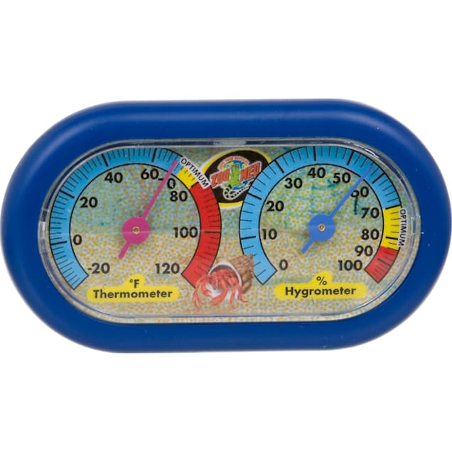 REPTI ZOO Reptile Thermometer Hygrometer with Suction Cup, Digital