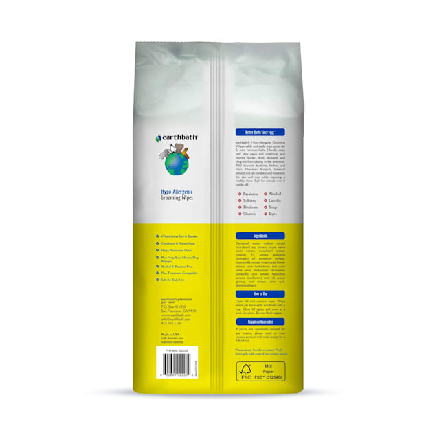 Earthbath grooming wipes 2025