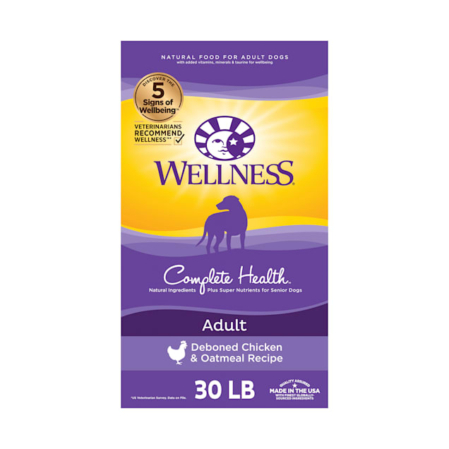 Wellness Complete Health Natural Chicken Recipe Dry Dog Food 30 lbs