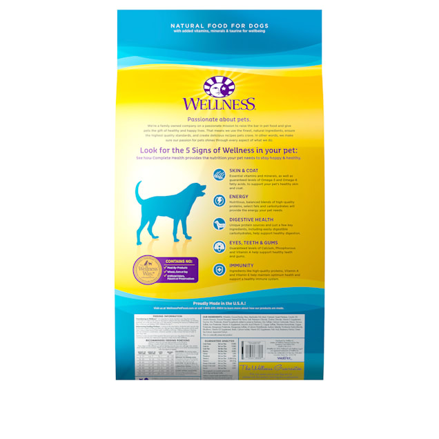 Wellness Complete Health Natural Whitefish Sweet Potato Recipe Dry Dog Food 30 Lbs Petco
