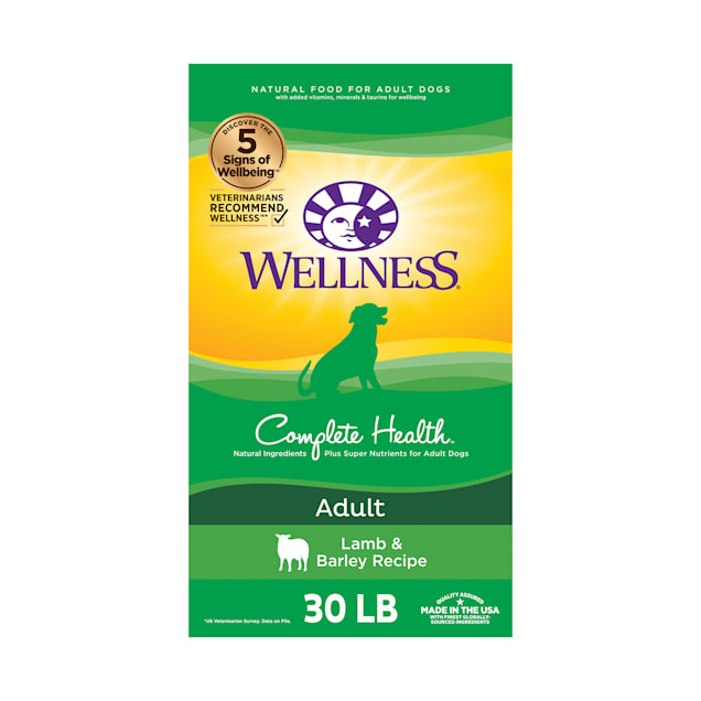 Wellness Complete Health Natural Lamb, Barley Meal Recipe Dry Dog Food, 30 lbs. - Carousel image #1