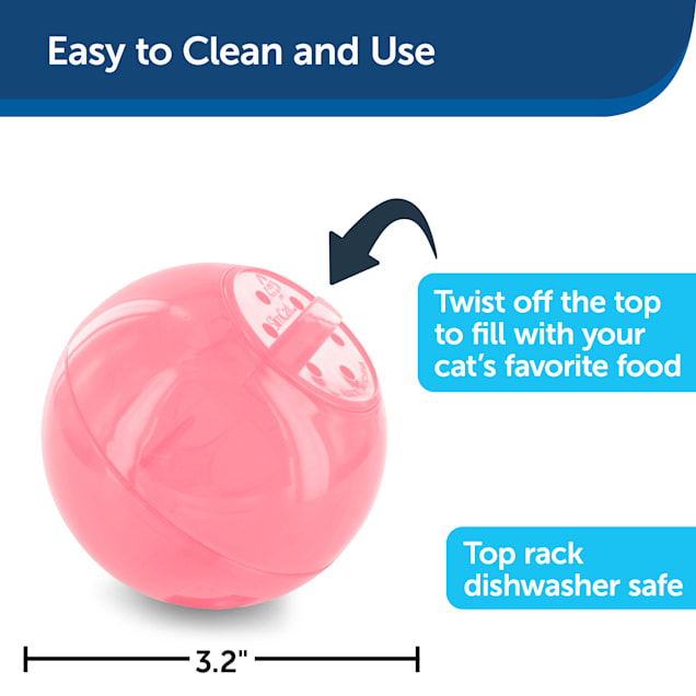 PetSafe SlimCat Cat Food Dispenser in Pink Petco