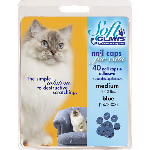 Purrdy Paws Brand FAST SHIP USA 40 Pack Soft Nail Caps For Cat Claws 