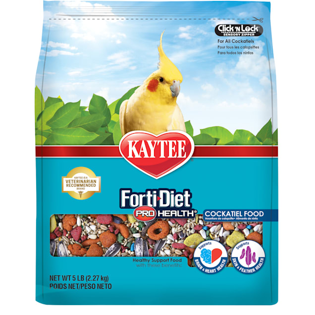 Kaytee Forti-Diet Pro Health Healthy Support Diet Cockatiel Food, 5 lbs. - Carousel image #1