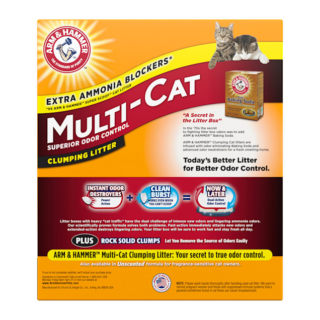 Arm and hammer clump and seal 40 lbs clearance