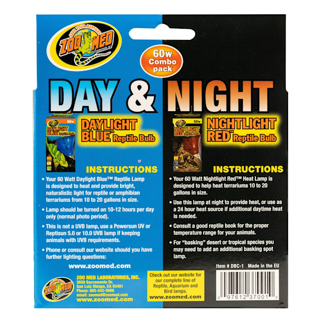 Zoo Med Day Night Reptile Bulb Combo Pack Petco