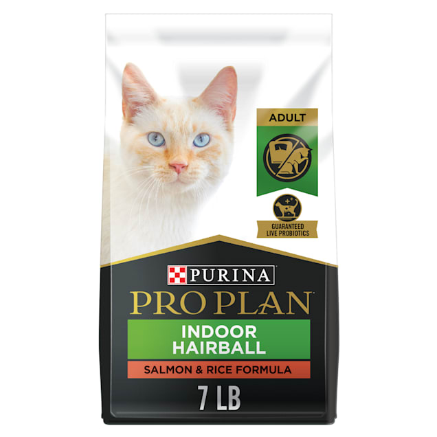 Purina Pro Plan Focus Indoor Care Salmon & Rice Formula Adult Dry Cat Food, 7 lbs. - Carousel image #1