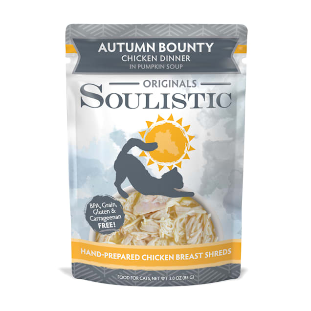 Soulistic Originals Autumn Bounty Chicken Dinner in Pumpkin Soup Wet Cat Food, 3 oz., Case of 8 - Carousel image #1