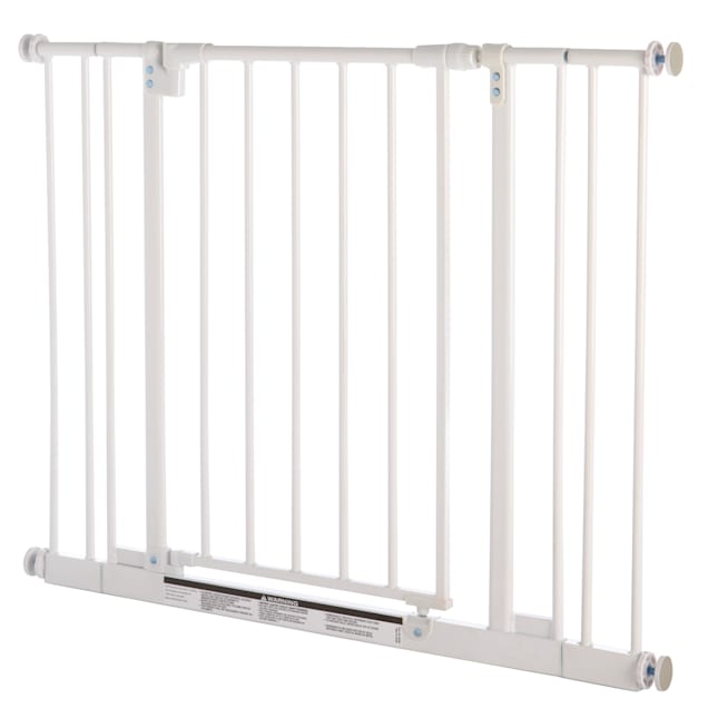 North States MyPet Easy-Close Pet Gate White, 28"-38.5" W x 29" H - Carousel image #1