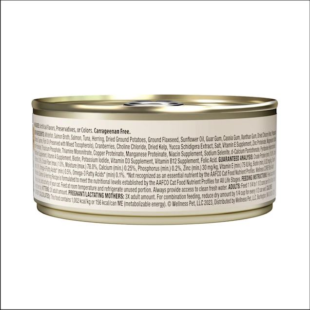 Wellness CORE Grain-Free Salmon, Whitefish & Herring Formula Canned Kitten & Cat Food, 5.5-oz, case of 24
