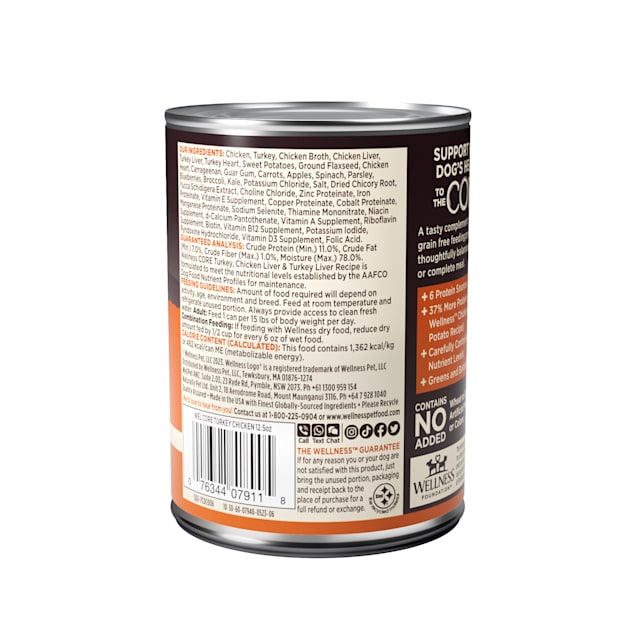 Wellness core chicken turkey and chicken liver sale