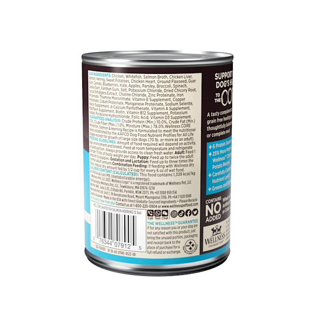 Wellness core dog cheap food ingredients