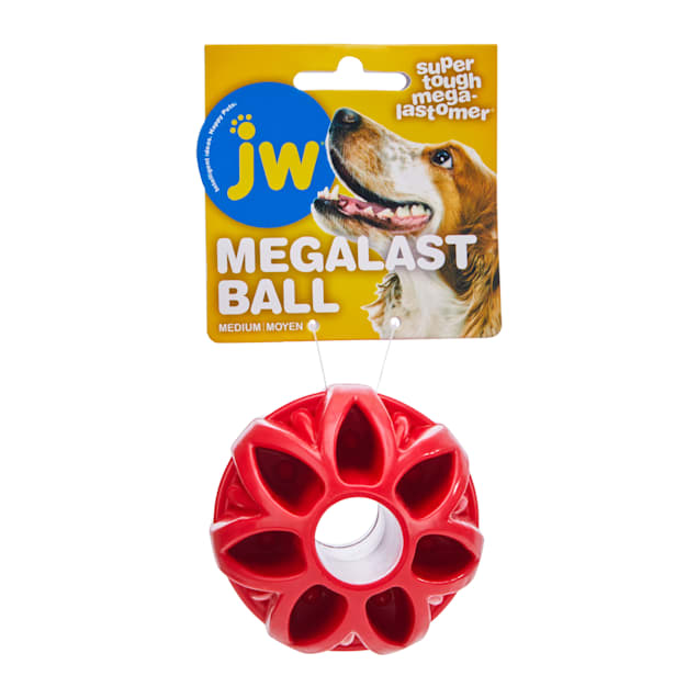 Jw Pet Megalast Ball Dog Toy Medium 3 D