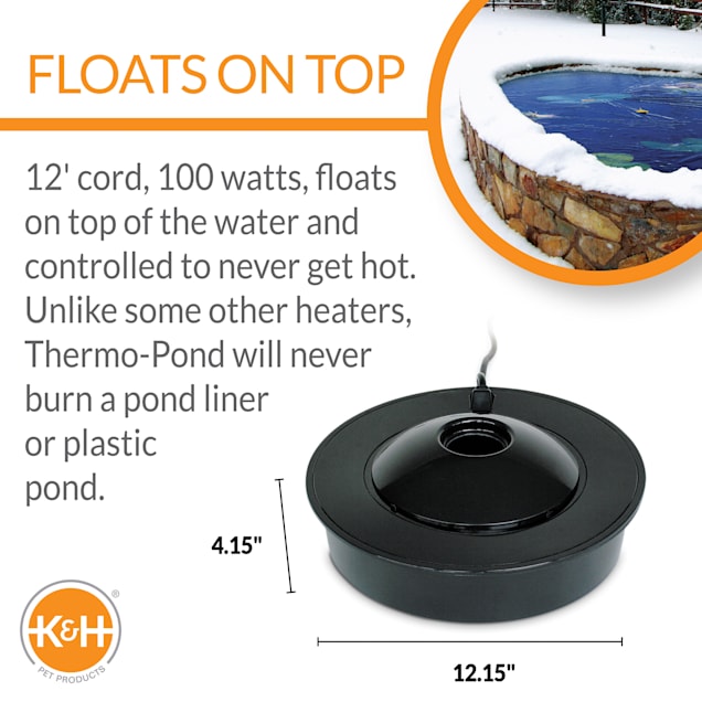 Pond De-Icer Floating Solar Electric Water Heater 120-watt Solar Powered