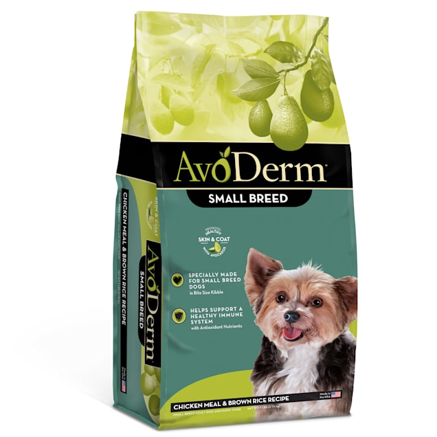 AvoDerm Natural Small Breed Chicken Meal & Brown Rice Recipe Dry Dog Food, 7 lbs. - Carousel image #1