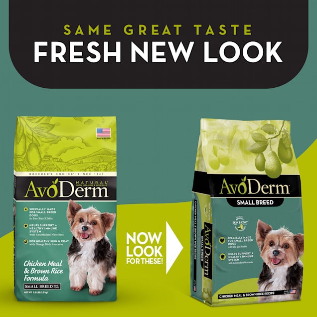 AvoDerm Small Breed Chicken Brown Rice Dry Dog Food 3.5 lbs