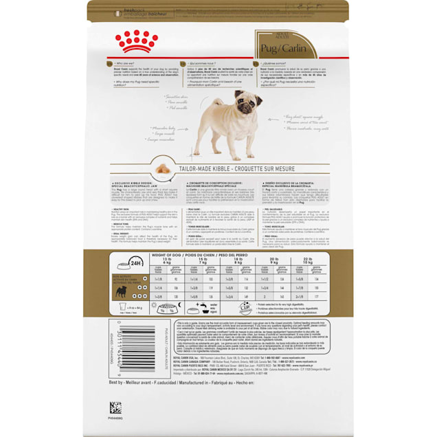 Royal Canin Breed Health Nutrition Pug Adult Dry Dog Food 10 Lbs Petco