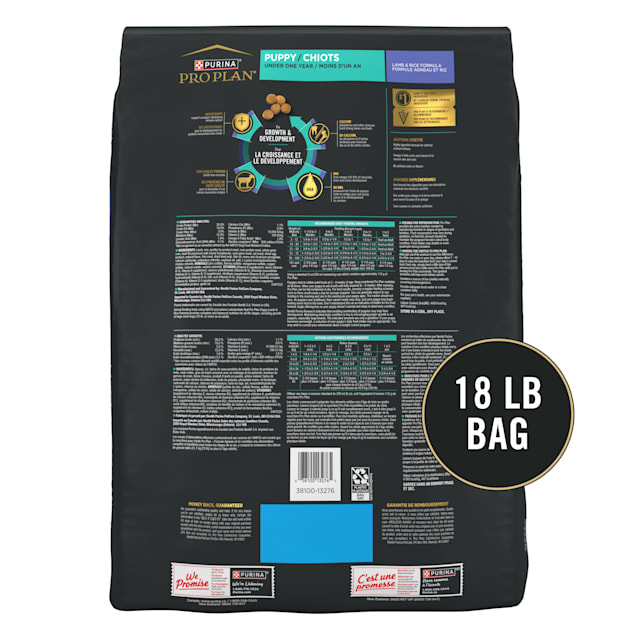 Purina Pro Plan High Protein DHA Lamb Rice Formula Puppy Food 18 lbs. Petco