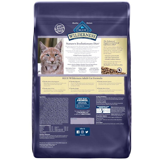 Wilderness Natural Adult Protein Grain Free Chicken Dry Cat Food, 12 | Petco