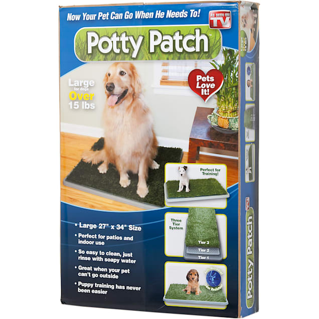 Synturfmats 3 Tiers Pet Potty Patch Training Pad for Dogs Large Size 27x34 