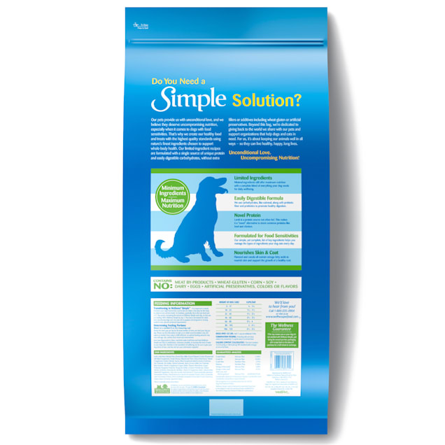 Wellness Simple Limited Ingredient Diet Lamb Oatmeal Formula Dry Dog Food 26 lbs. Petco