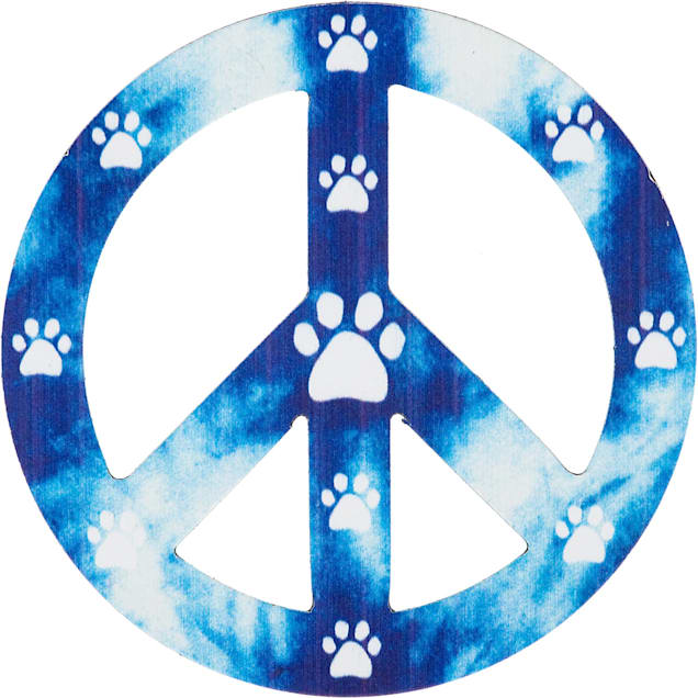 Imagine This Peace Paws Car Magnet - Carousel image #1