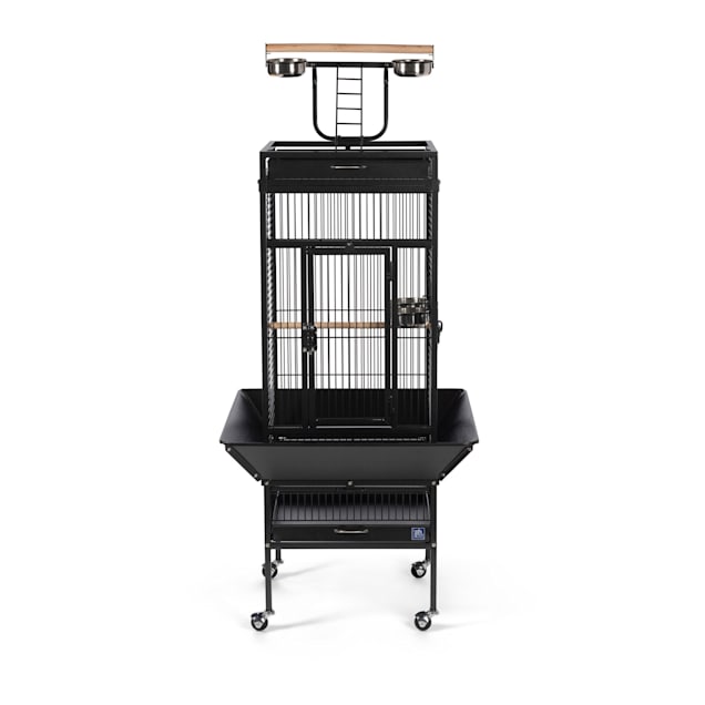 Prevue Hendryx Signature Select Series Wrought Iron Bird Cage in Black