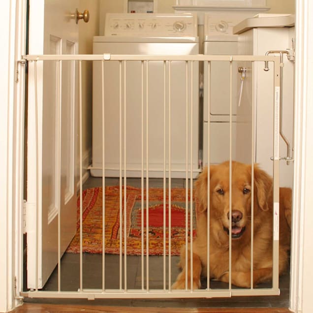 Cardinal Gates Adjustable Durable Pet Gate Taupe