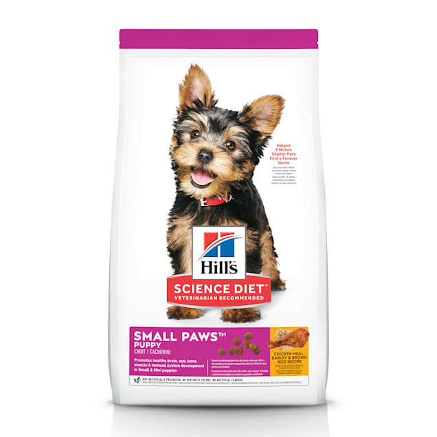 Hill's Science Diet Small Paws Chicken Meal, Barley & Brown Rice Recipe Dry Puppy Food, 15.5 lbs., Bag - Carousel image #1