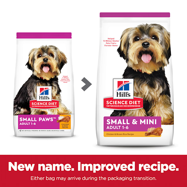 Hill's® Science Diet® Adult Small Paws™ Chicken Meal & Rice Recipe dog food