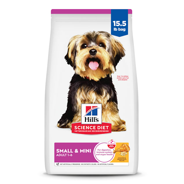 Hills Science Diet Dog Food, Premium, Chicken Meal & Rice Recipe, Small Paws, Adult 1-6 - 15.5 lb