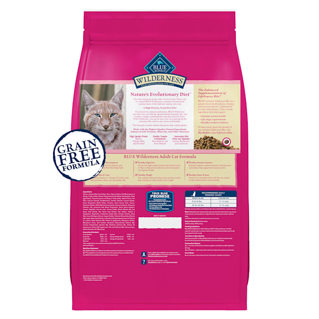 Blue Buffalo Wilderness Salmon Recipe 11 lb Cat Food