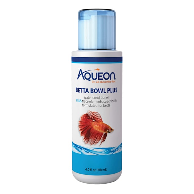 aqueon betta bowl plus water conditioner dechlorinator 4 oz