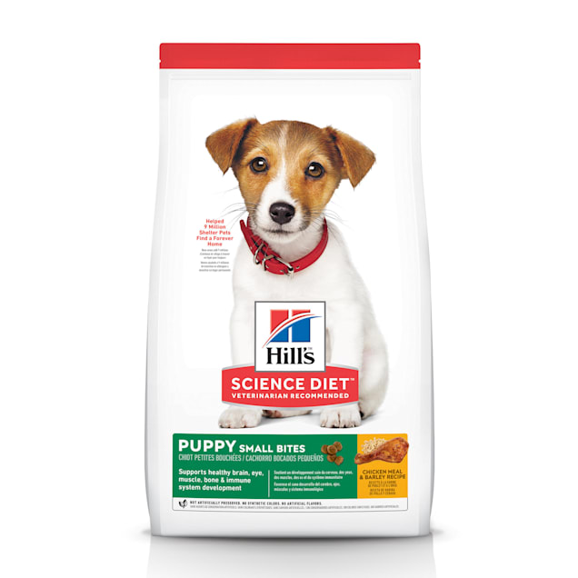 Hill's Science Diet Small Bites Chicken Meal & Barley Recipe Dry Puppy Food, 15.5 lbs., Bag - Carousel image #1
