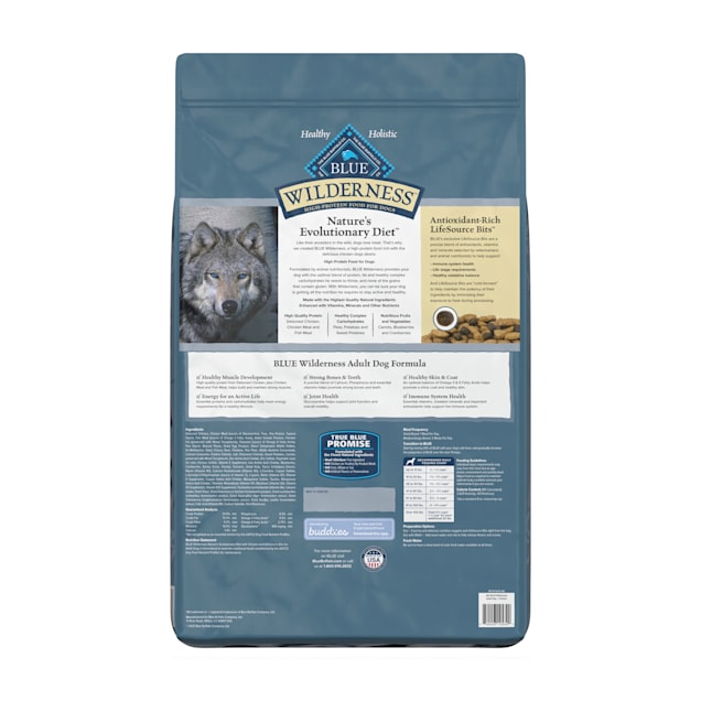 End komponist fortryde Blue Buffalo Wilderness Natural Adult High Protein Grain Free Chicken Dry Dog  Food, 24 lbs. | Petco