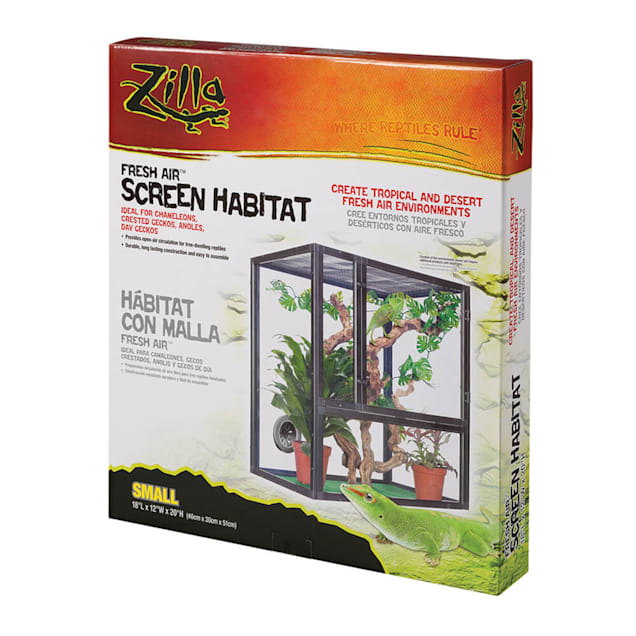 Zilla fresh air screen habitat for reptiles Clearance