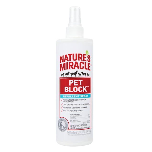Nature s Miracle Pet Block Repellent Spray 16 fl. oz. Petco